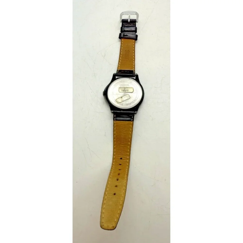Timex Expedition Indiglo Men's Field Metal Watch Date Black Leather Band T47012